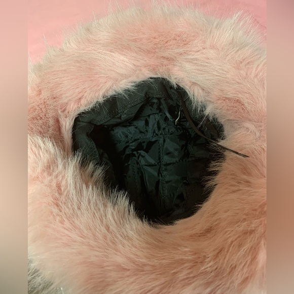 Pink Furry Bucket Winter Hat - Picture 7 of 7